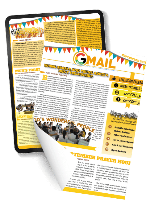 September 2016 newsletter mockup